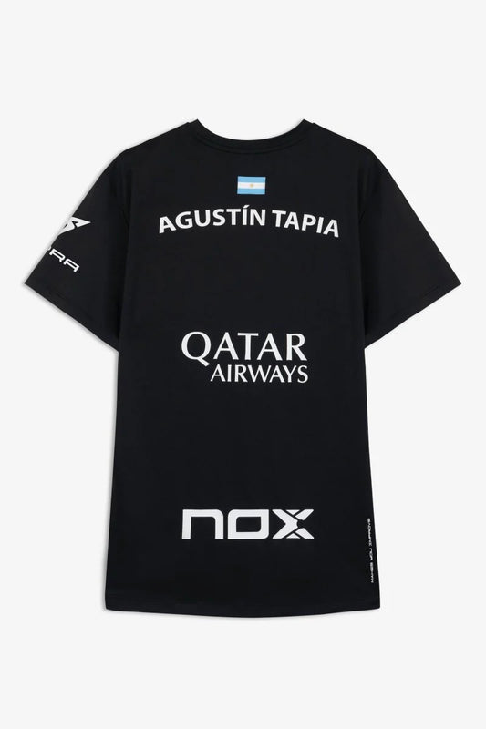 Agustín Tapia Sponsors Black T-Shirt