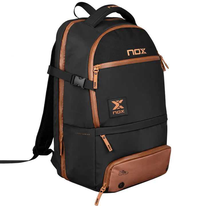 LUXURY OPEN SERIES Black/Brown Backpack