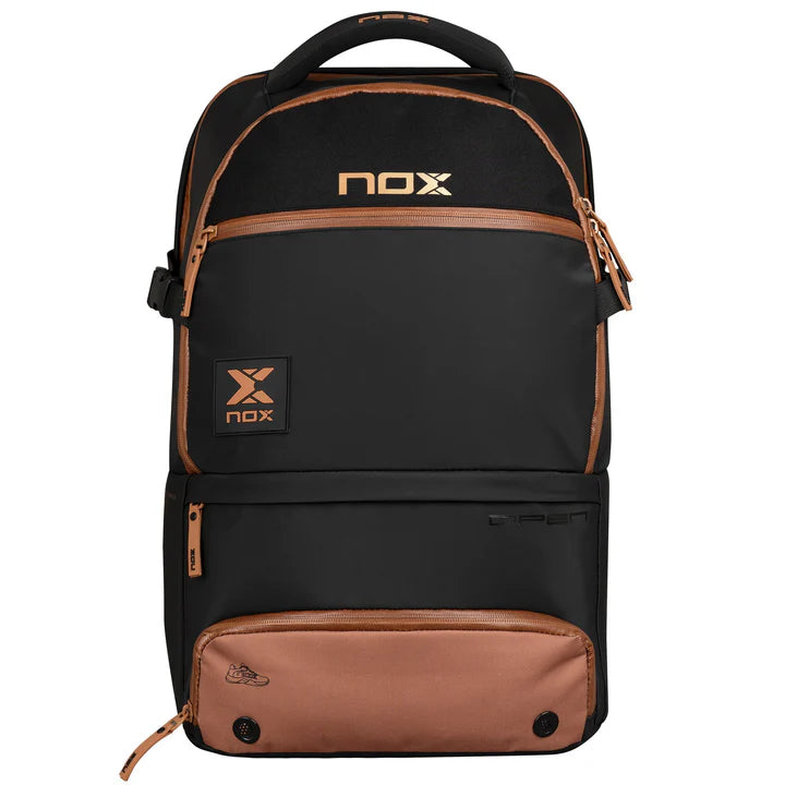 LUXURY OPEN SERIES Black/Brown Backpack