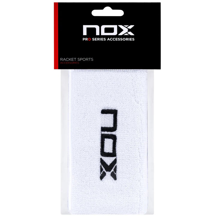 NOX Long Sport Wristbands White/Black