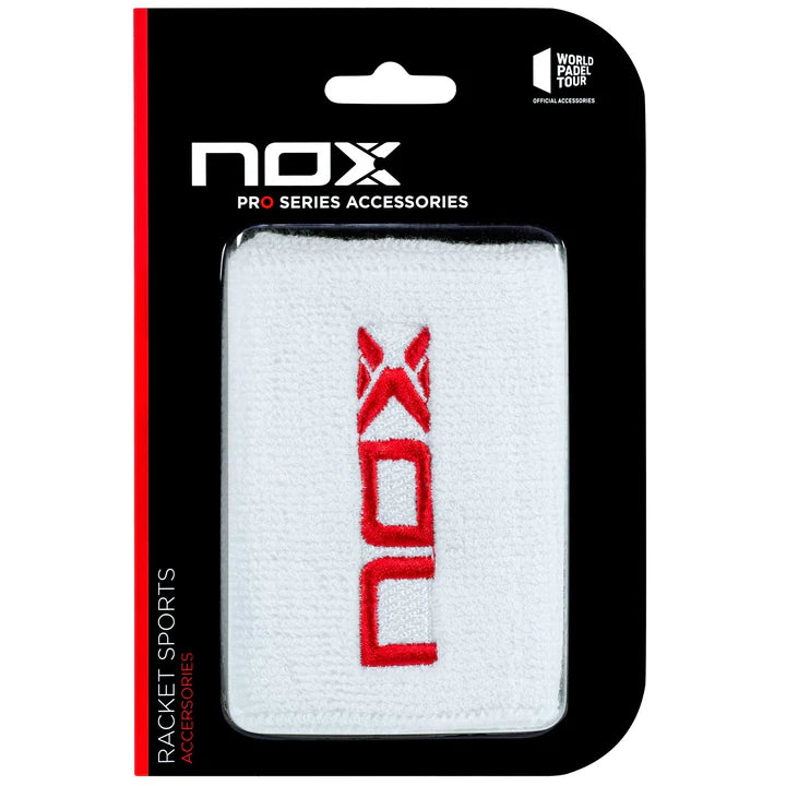 NOX Sport Wristbands White/Red