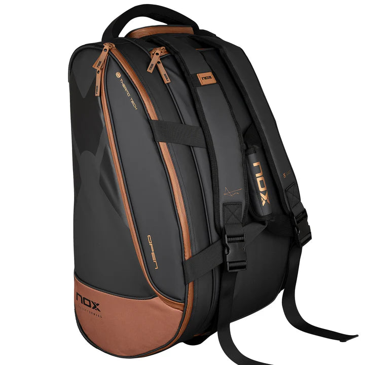 LUXURY OPEN SERIES Black/Brown Padel Bag